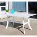 Bradley Outdoor Wood Rectangular Dining Table