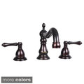 Dyconn Faucet Yukon Modern 3-hole Oil-rubbed Bronze Bathroom Faucet with Overflow Pop-up Drain