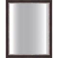 Dark Brown Framed Glass Mirror
