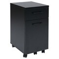 Prado Mobile Laminate File Cabinet with Metal Drawer Pulls and Hidden Box Drawer