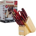KitchenAid Candy Apple Red Forged Cutlery 12-piece Set