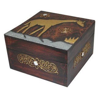 See Reviews Hand-Carved Wood Giraffe Design Box (Indonesia)