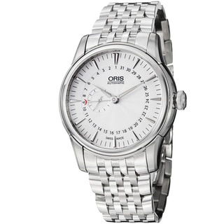 Oris Men's 'Artelier' Silver Dial Pointer Date Stainless Steel Watch
