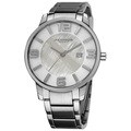 Akribos XXIV Men's Slim Stainless Steel Swiss Quartz Bracelet Watch