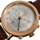 Akribos XXIV Men's Leather Strap Swiss Collection Chronograph Watch