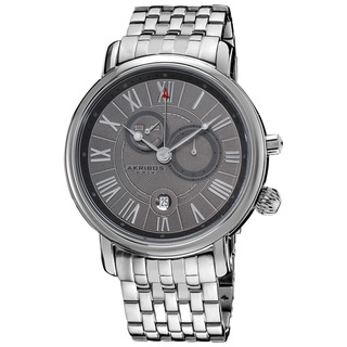 Akribos XXIV Men's Stainless Steel Swiss Collection Multifunction Watch