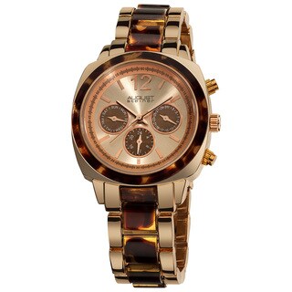 August Steiner Women's Resin Swiss Quartz Multifunction Bracelet Watch