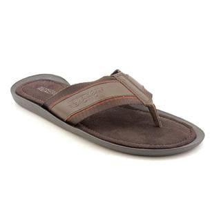 Kenneth Cole Reaction Men's 'Out-Shine' Leather Sandals - Overstock ...