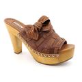 Miu Miu Women's 'Nappa Washed 7' Leather Dress Shoes