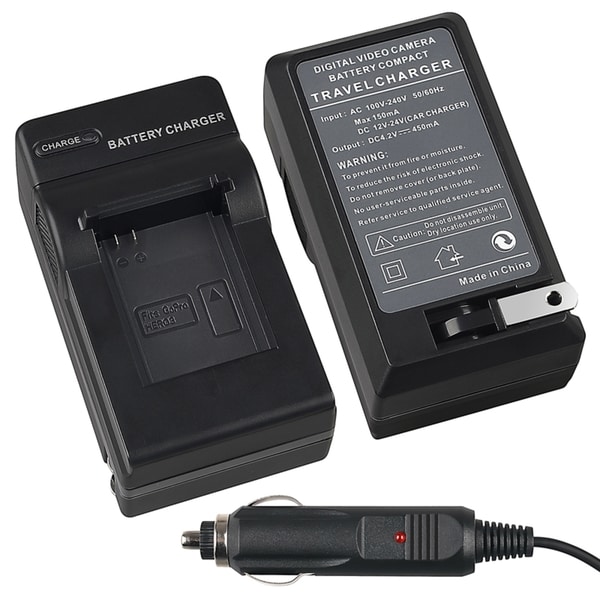 BasAcc Compact Battery Charger Set for GoPro AHDBT-201/ 301