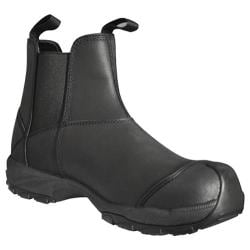 [1] Men's Dawgs Prolite 6in Pull On Composite Toe Safety Boot Black Waxy Buffalo Leather