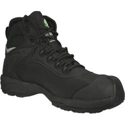 Low Price Men's Dawgs Ultralite 6in Comfort Pro Composite Toe Safety Boot Black Full Grain Leather