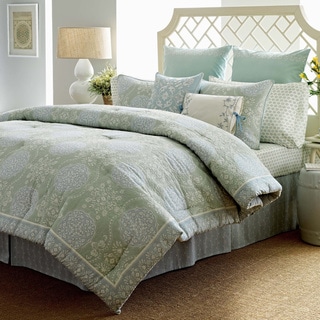 Laura Ashley Lillian Quilted Cotton 4-piece Comforter Set