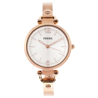 Fossil Women's 'Georgia' Rose-goldtone Stainless Steel Watch