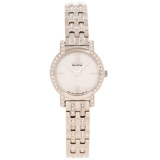 Citizen Women's 'Silhouette' Crystal Accented Silvertone Watch