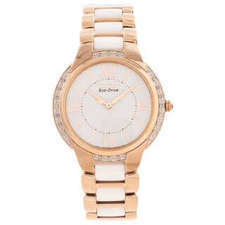 Citizen Women's 'Ciena' Ceramic Diamond-accented Watch