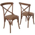 Christopher Knight Home Smith Light Brown Cross-back Dining Chairs (Set of 2)