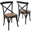 Christopher Knight Home Smith Black Cross-back Dining Chairs (Set of 2)