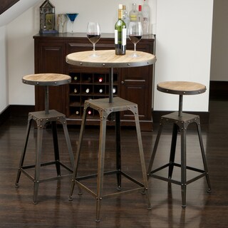 Christopher Knight Home Rutherford Weathered Wood 3-piece Bar Set