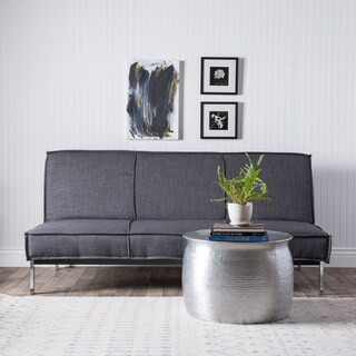 Vitoria 76-inch Charcoal Sofa Bed with French Seams