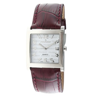 Peugeot Women's Purple Leather Strap Watch