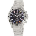 Swiss Precimax Men's 'Armada Pro' Silver/ Black Dial Swiss Chronograph Watch