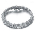 Collete Z Sterling Silver Cubic Zirconia Classic Bracelet