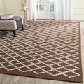 Safavieh Handmade Cambridge Moroccan Dark Brown Wool Rug (8' x 10')