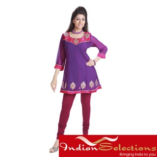 Purple Anarkali Style Georgette Kurti (India)