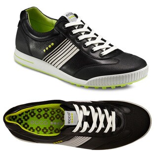 ECCO Men's Street Sport Black/ Lime Golf Shoes