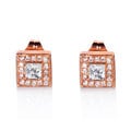 14k White or Rose Gold 1/2ct TDW Diamond Halo Stud Earrings (G-H, SI1-SI2)