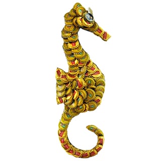 Buy  Bottle Cap Sea Horse Wall Plaque (Kenya)
