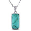 Miadora Sterling Silver Turquoise Necklace