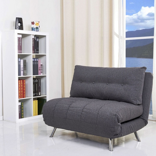 Tampa Gray Convertible Large Chair/ Bed