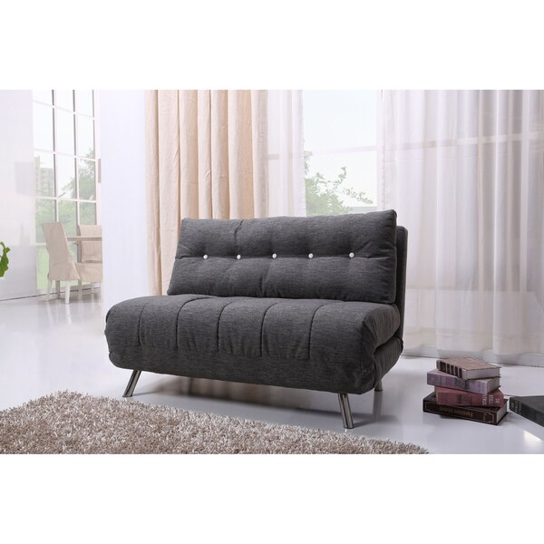 Tampa Gray Convertible Loveseat Sleeper Overstock™ Shopping Great