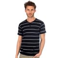 191 Unlimited Men's Striped Henley Tee