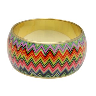 Saachi Brass Zig Zag Multicolor Bracelet (India)