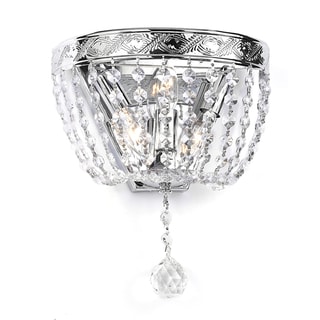 Gallery Crystal Silver Wall Sconce | Overstock.com Shopping - Top ...