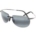 Maui Jim Unisex 'Nakalele' 527 02 Titanium Polarized Sunglasses