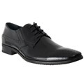 Steve Madden Men's 'Perk' Black Leather Oxford Dress Shoes