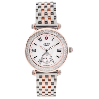 Michele Women's 'Caber' Diamond-accented Two-tone Watch