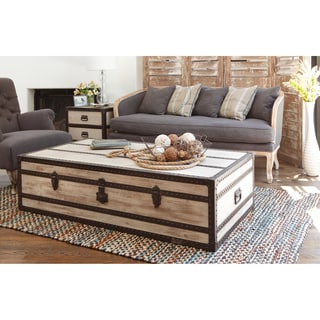Great Prices Vennie Distressed Pine Wood Coffee Table