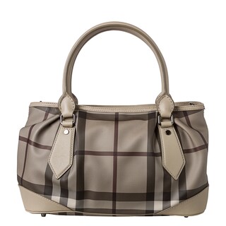 Burberry 'Heathcliff' Medium Trench Smoked Check Tote Bag