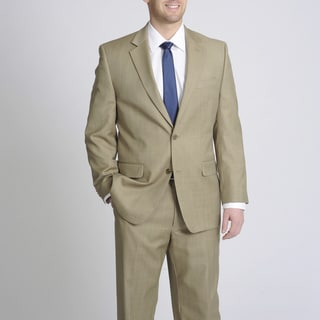 MICHAEL Michael Kors Men's Tan Wool 2-Button Suit