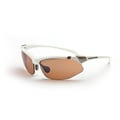 Optic Nerve Women's 'Hermosa' White Sport Sunglasses with 2 Lens Pairs