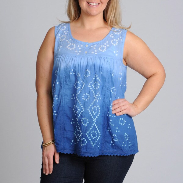 denim plus size tops