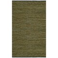 Hand Woven Matador Green Leather Rug (10' x 14')