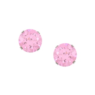 Pink ice stud earrings clearance