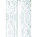 White Tuxedo Elegant 96 inch Curtain Panel