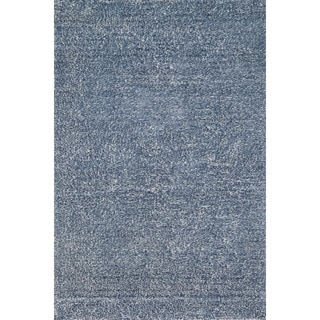 Hand-tufted Elle Denim Shag Rug (2'3 x 3'9)